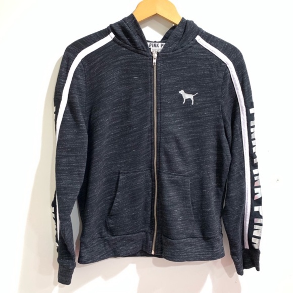PINK Victoria's Secret Jackets & Blazers - PINK Victoria's Secret grey sweat jacket, M